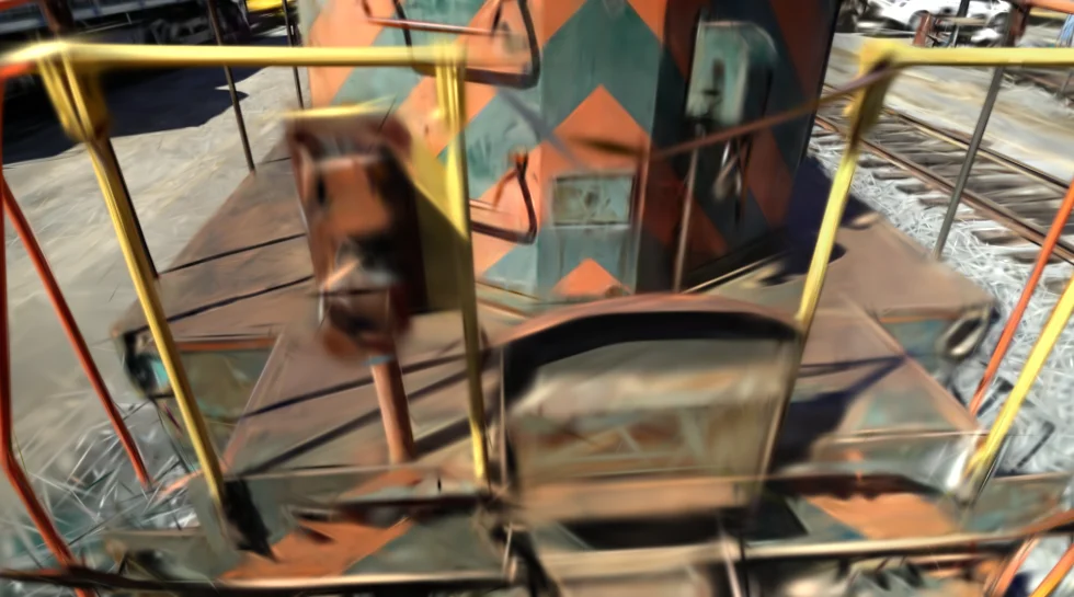 LightGaussian result on Train scene